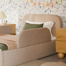 Upholstered Twin/Full Bed Guardrail - Chai Shearling