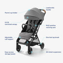Compact Travel Stroller - Grey