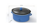 6 Quart Oval Slow Cooker - Royal Blue