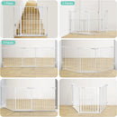 80" Extra Wide Baby Gate - White