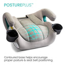Backless Booster Car Seat with Rigid Latch - Gray
