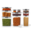 10-Piece Plastic Food Storage Container Set - Clear