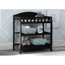 Delta Children Infant Changing Table with Pad - Ebony Black