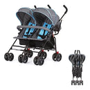 Twin Umbrella Stroller - Blue