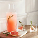 50oz Ribbed Glass Carafe - Clear