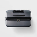 Hardside Large Checked Suitcase - Gray