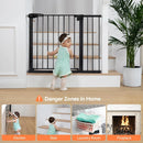 30" Tall Baby Gate - Black