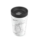 Vacuum Insulated Stainless Steel Travel Mug - White Marble