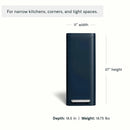 45L Slim Step Trash Can - Midnight