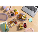 10pc 4 Compartment Snack Food Storage Container Set - Orchid Mist