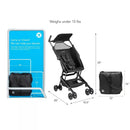 Ultra Compact Lightweight Baby Stroller - Black
