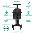 Lightweight and Compact Coast Rider Stroller - Black