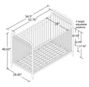 Monarch Hill Ivy Metal Baby Crib - Black