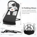 kmaier Baby Swing for Infants, Baby Delight Bouncer Seat Fixed with Swing Toys - Dark Gray