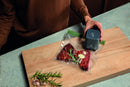 Handheld Rechargeable Food Sealer and Vacuum Pump with Reusable Sealer Bags (10), Small, Gray