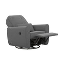 Kennedy Nursery Gliding Recliner Upholstered Accent Chair - Gray