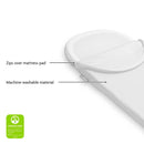 Mattress Cover for Bassinet Bedside Sleeper - White