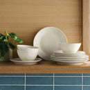 12pc Stoneware Aralia Dinnerware Set Sour Cream - Threshold™