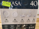 40-Piece Dinnerware Set - White
