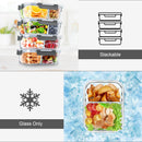 Glass Food Storage Containers - Grey