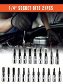Part-driven Socket Claw Ratchet Wrench Tool Set, With Drill Socket Set Metric
