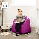 Child-Sized Bean Bag Chair - Pink Passion