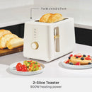 Thyme & Table 2-Slice Toaster - Sand White