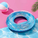 42" Glitter Ring Tube - Light Blue
