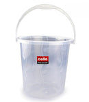 Cello Plastic Bucket Petal | 25 Liters | Light Weight and Easy to Carry | Strong and Durable Buckets | Perfect for Use in Bathrooms, Kitchen & Wet Utility Areas