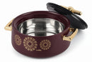 Cello Jewel 2500ml Insulated Inner Steel Casserole for Roti, Hotpot Serving Bowl with Lid Serve Casserole