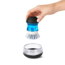 Soap Dispensing Palm Brush Set - Black