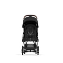 COYA Stroller - Chrome Dark Brown Frame + Sepia Black Seat