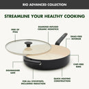Ceramic Nonstick Saute Pan with Lid - Black