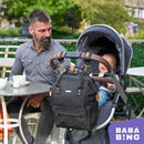 Mani Backpack Diaper Bag - Black