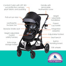 Morph Single to Double Modular Stroller - Dash Black