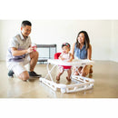 Joovy Spoon Baby Walker & Activity Center Featuring Three Adjustable Heights, Extra-Large Tray, and 30 lb Weight Capacity - JPMA Safety Certified, Red