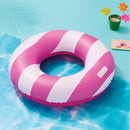 42'' Pool Tube with Handle - Sun Squad™ Pink/White: Water Float Toy, PVC, 6+ Years