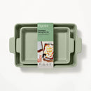 2-Piece Rectangle Baking Dish Set - Sage Green