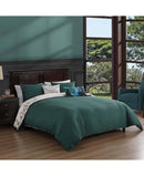 Bebejan Peacock Jardin 5 Piece Reversible Comforter Set - Queen