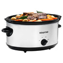 6 Qt Manual Slow Cooker with 3 Heat Settings, White