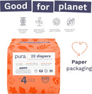 Eco-Friendly Diapers - White - Size 4 (18-31lbs)