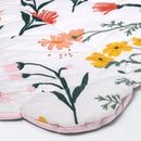 Floor Blanket And Playmat - Pink Flower