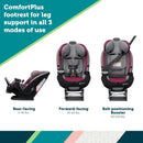 Grow and Go Extend ‘n Ride LX All-in-One Convertible Car Seat - Black Pepper