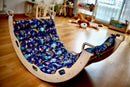 2 Size Montessori Baby Play Climber Set Wooden Climbing Arch Rocker & Ramp & Pillow