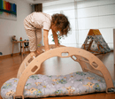 Large Montessori Climbing Arch/Rocker With Pillow Set