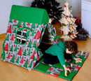 Climbing Triangle With Christmas Tent Cover, Mat, Ramp | Foldable Montessori Play Set