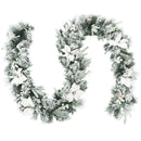 9 Feet Pre-Lit Artificial Christmas Garland With 50 LED Lights