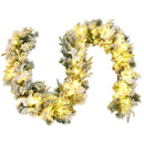 9 Feet Pre-Lit Artificial Christmas Garland With 50 LED Lights