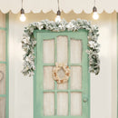 9 Feet Pre-Lit Artificial Christmas Garland With 50 LED Lights