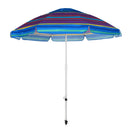 7 Feet Beach Umbrella with Sand Anchor, Push Button Tilt and Carry Bag